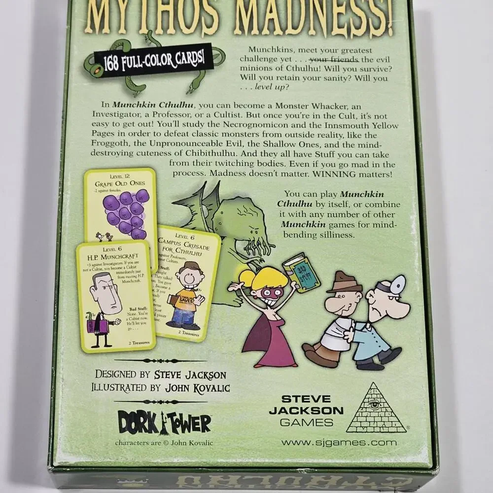 Munchkin CTHULHU Card Board Game By Steve Jackson - Picture 5 of 5